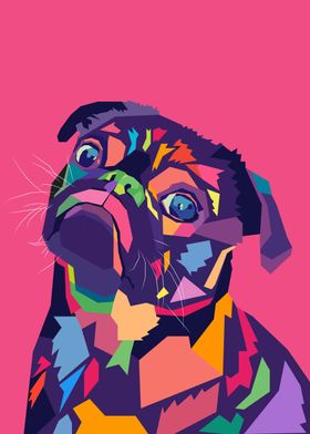 Pug Dog Pop Art