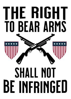 RIGHT TO BEAR ARMS SHIELD