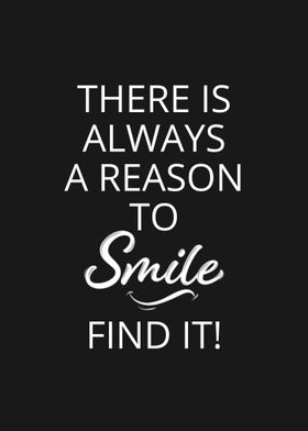 find a reason to smile 