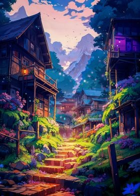 Japanese Mountain Village