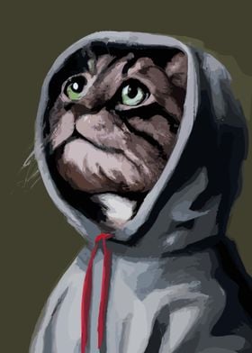 Hoodie Cat