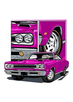 Classic Car Pink