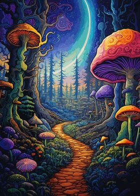 Psychedelic Forrest Shroom