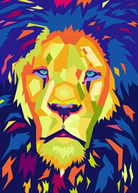 Lion Pop Art