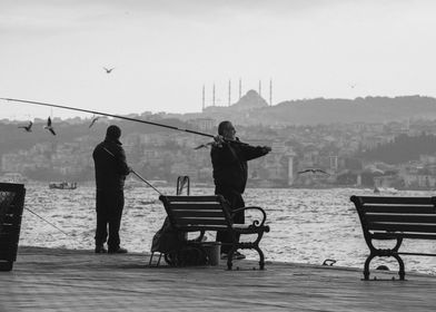 Fisherman in Istanbul