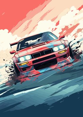 Drift Car Drifting Art