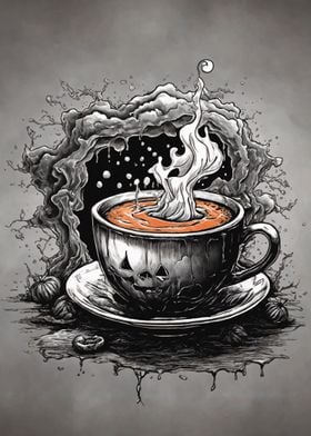 Halloween Cup of Coffee