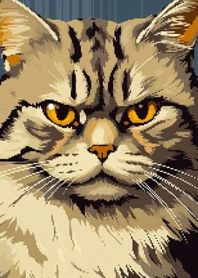 Maine Coon Pixel Art