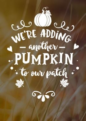 Autumn Pumpkin Text Art