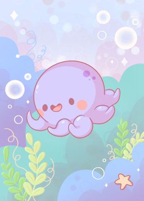 Octo Friend Under the Sea