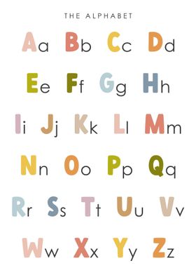 ABC alphabet wall art boy