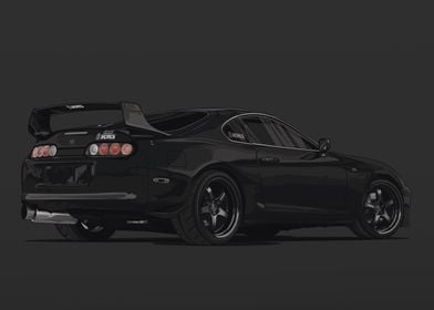 Toyota Supra MK4 Black