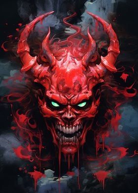 Devil Demon Face