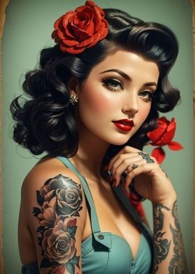 Pin Up Girls (Vintage) Posters: Art, Prints & Wall Art