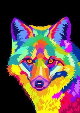 Fox WPAP Pop Art