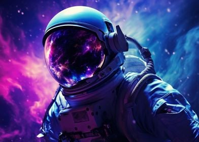 Astronaut Selfie In Space