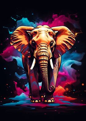 Elephant Colorful