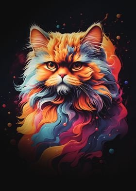 Colorful Persian Cat