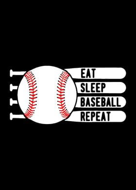 Eat Sleep Baseball Repeat