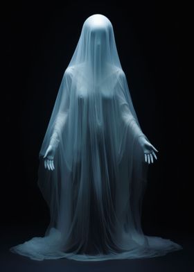 Ghost in Bluish White