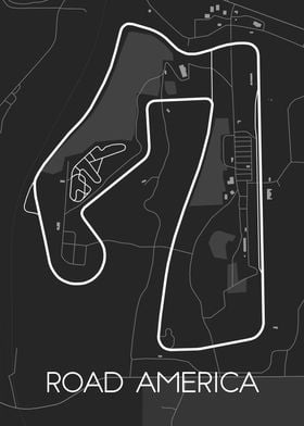 Road America Track Map