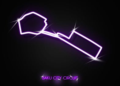 Baku City Circuit Neon