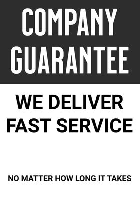 COMPANY GUARANTEE