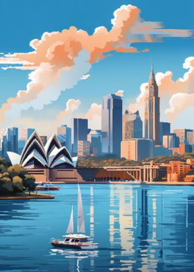 Sydney Pixel Art