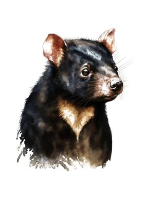 Tasmanian Devil Watercolor