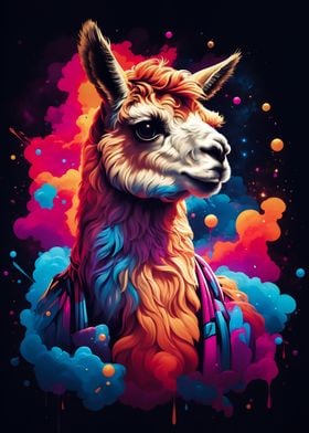 Alpaca colorful