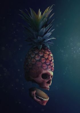 Pineapple skull