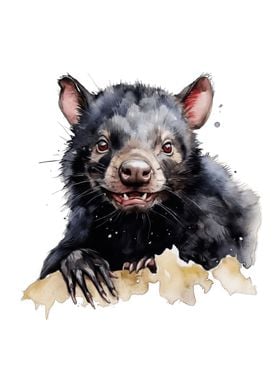 Tasmanian Devil Watercolor