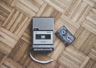 Cassette Player and tape