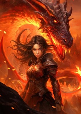 Fire Dragon and Warrior 03