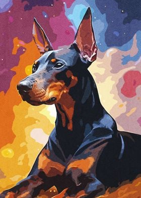 Doberman Paintings