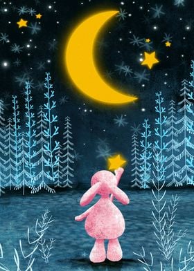 rabbit and moon dream
