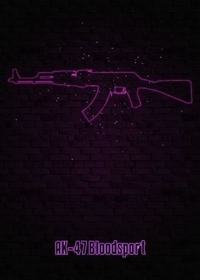 Gun neon fan art