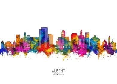 Albany New York Skyline