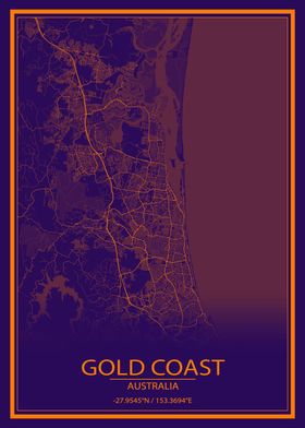 Gold Coast Purple City Map