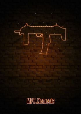 Gun neon fan art