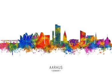 Aarhus Denmark Skyline