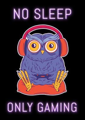 Gamer Owl Only Gaming