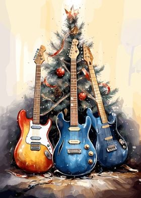 Guitar Christmas Tree