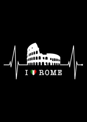 Rome Skyline Heartbeat