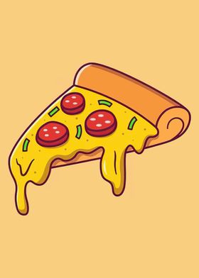 pizza slice cartoon