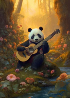 Panda Folk Art