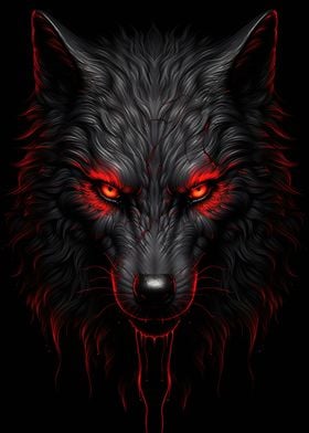 Wolf Red And Black Animals