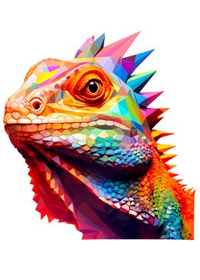Chameleon Colorful Face