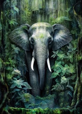 Elephant animal art