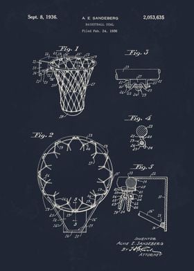 1936 Basketball Hoop